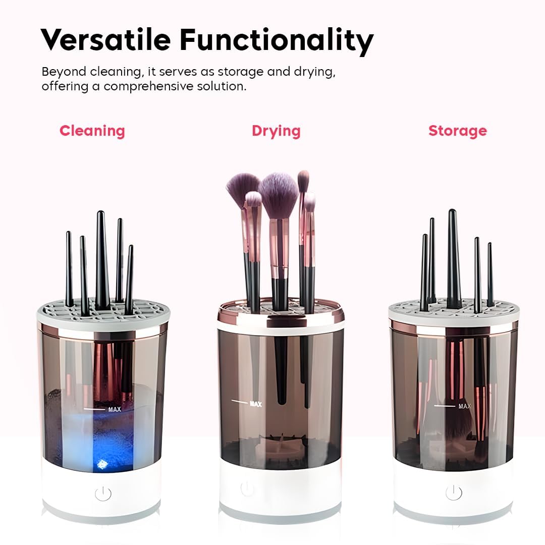 Automatic Makeup Brush Cleaner